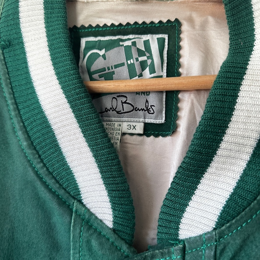Philadelphia Eagles G-III Sports Carl Banks Vintage Leather Jacket - Picture 3 of 6